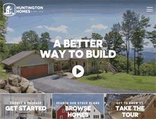Tablet Screenshot of huntingtonhomesvt.com